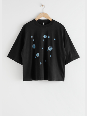 Oversized Bubble Print T-shirt