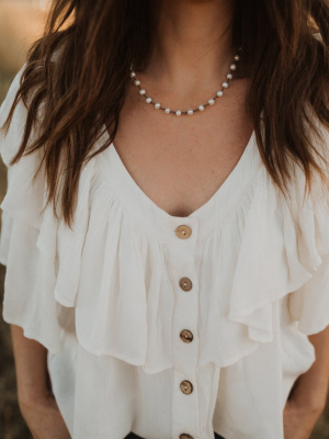 Viola Necklace | Fresh Water Pearl