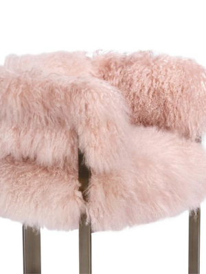 Darcy Chair In Blush Sheepskin