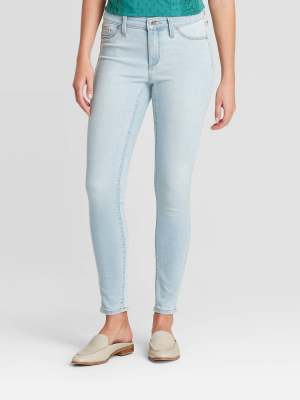 Women's Mid-rise Jeggings - Universal Thread™ Light Wash