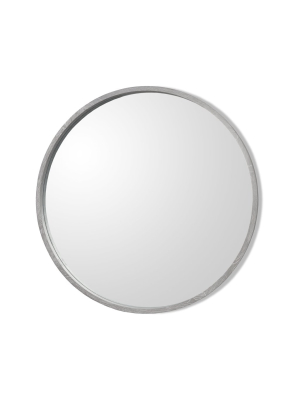 Interlude Home Como Grand Mirror In Grey Ceruse