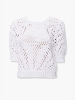 Perforated Knit Sweater