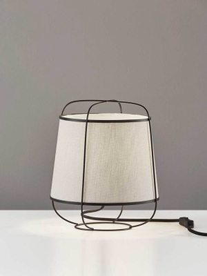 Dax Table Lantern Brushed Steel