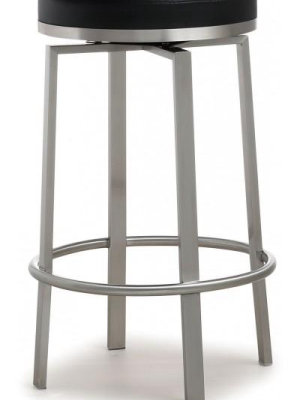 Pratt Black Steel Counter Stool  (set Of 2)