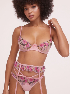 For Love & Lemons Blushing Rose Underwire Bra