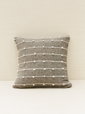 Loops Throw Pillow Cover - Gray