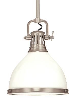 Randolph 1 Light Pendant Satin Nickel