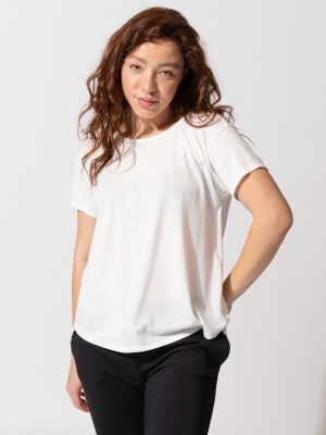 Peggy Burnout Step-hem Tee