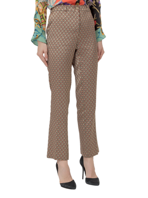 Etro Jacquard Cropped Trousers