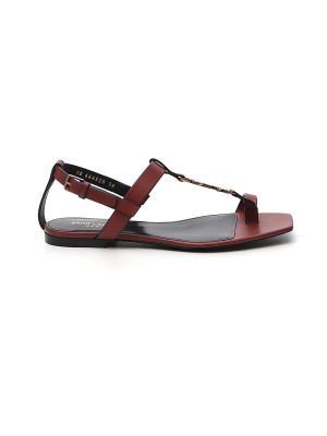 Saint Laurent Cassandra Flat Sandals