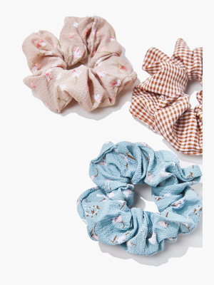 Floral Scrunchie Set