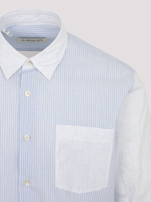 Lanvin Patchwork Contrast-panel Shirt