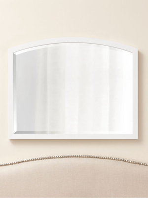 Arch White Wall Mirror