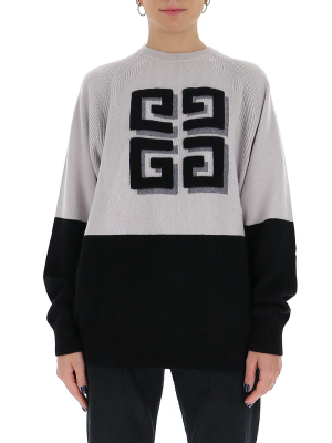 Givenchy 4g Two-tone Knitted Sweater