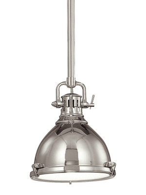 Pelham 1 Light Pendant Polished Nickel