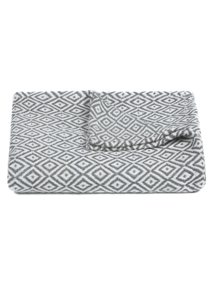 Lia Collection Throw In Grey & White