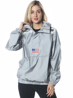 Reflective Windbreaker Oversized Jacket