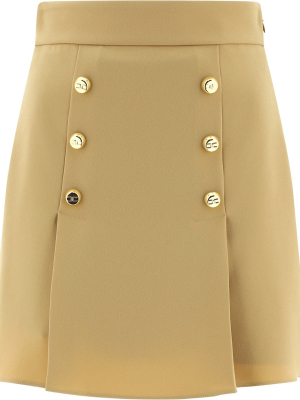 Elisabetta Franchi Button-detailed Mini Skirt