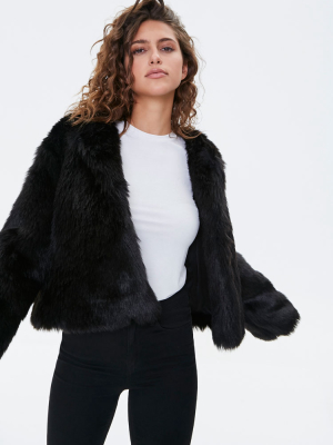 Shaggy Faux Fur Coat