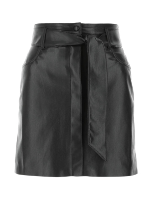 Nanushka Meda Belted Mini Skirt