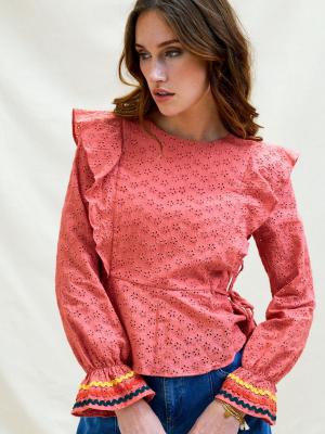 Hope Cotton Blouse | Pink