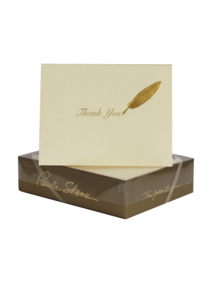 Quill 'thank You' Note Cards, Set Of 8