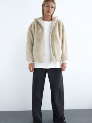 Reversible Faux Fur Jacket