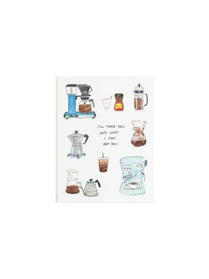 Party Sally Coffee Love Card