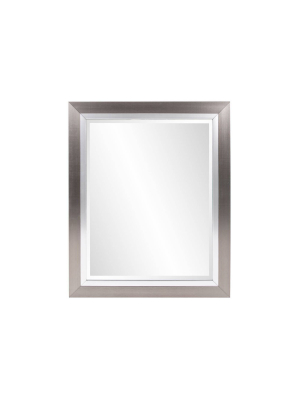 Rectangle Chicago Decorative Wall Mirror Silver - Howard Elliott