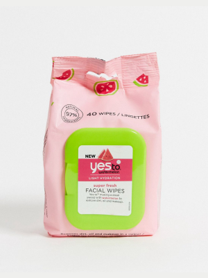 Yes To Watermelon Super Fresh Facial Wipes 40ct