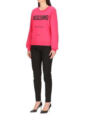 Moschino Logo Printed Crewneck Sweatshirt