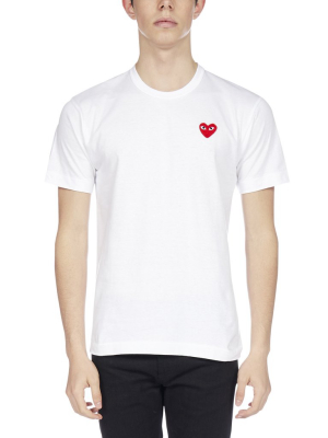 Comme Des Garçons Play Logo Crewneck T-shirt