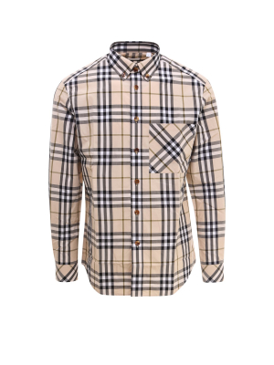 Burberry Chest Pocket Checked Shirt