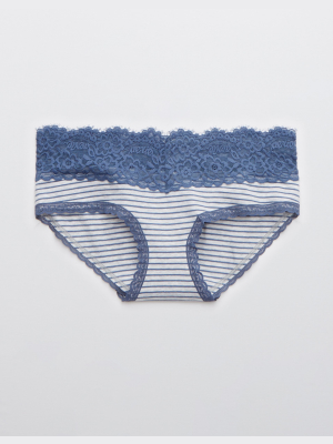 Aerie Cotton Eyelash Lace Boybrief Underwear