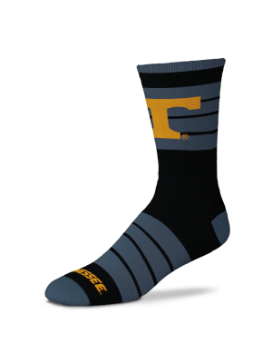 Ncaa Tennessee Volunteers Men's Quad Black Crew Socks - 10-13