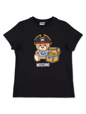 Moschino Kids Pirate Teddy Bear Printed T-shirt
