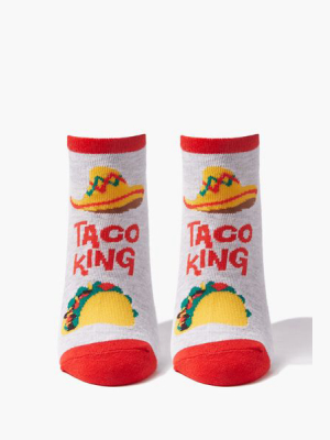 Taco King Graphic Ankle Socks