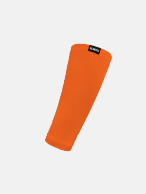 Hot Orange Forearm Compression Sleeve