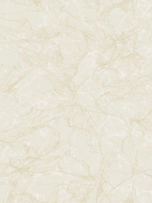 Paint Splatter Wallpaper In Gold And Ivory From The Casa Blanca Ii Collection By Seabrook Wallcoverings