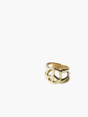 Charlotte Cauwe Studio 1969 Peace Sign Ring