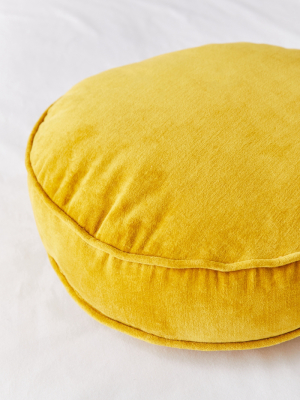 Stella Round Velvet Throw Pillow