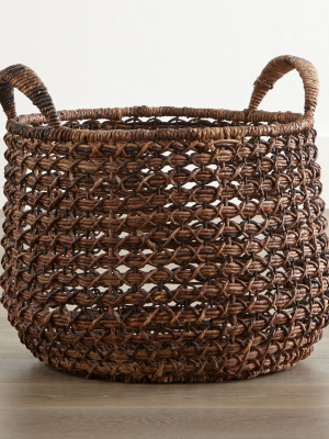 Zuzu Round Handwoven Basket