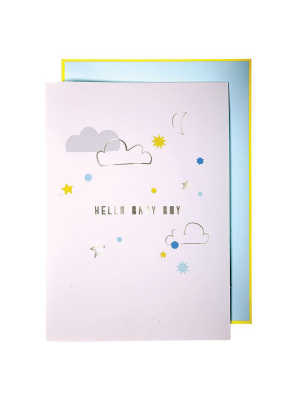 Oh Baby Boy Garland Card