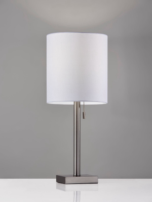 22" Liam Table Lamp Silver - Adesso