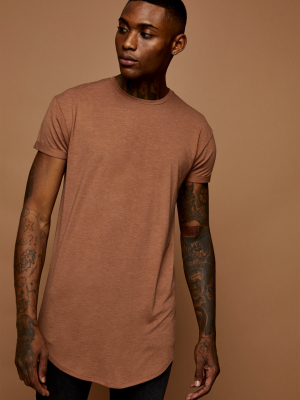 Camel Longline T-shirt