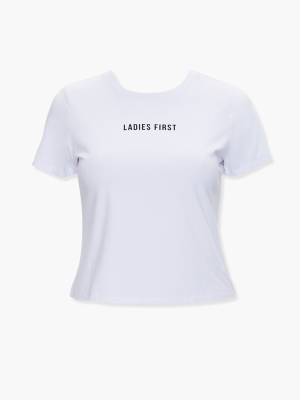 Plus Size Ladies First Tee