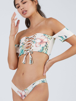 Corset Bandeau Bikini Top - Tommi Floral Print