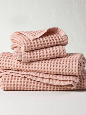 4pc Decorative Waffle Bath Towel Set - Casaluna™