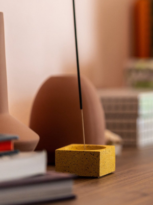 Pretti.cool Incense Holder - Square - Terrazzo Coral