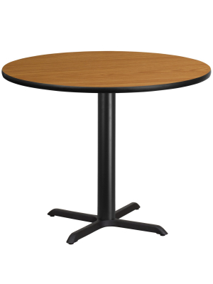 Flash Furniture 42'' Round Laminate Table Top With 33'' X 33'' Table Height Base